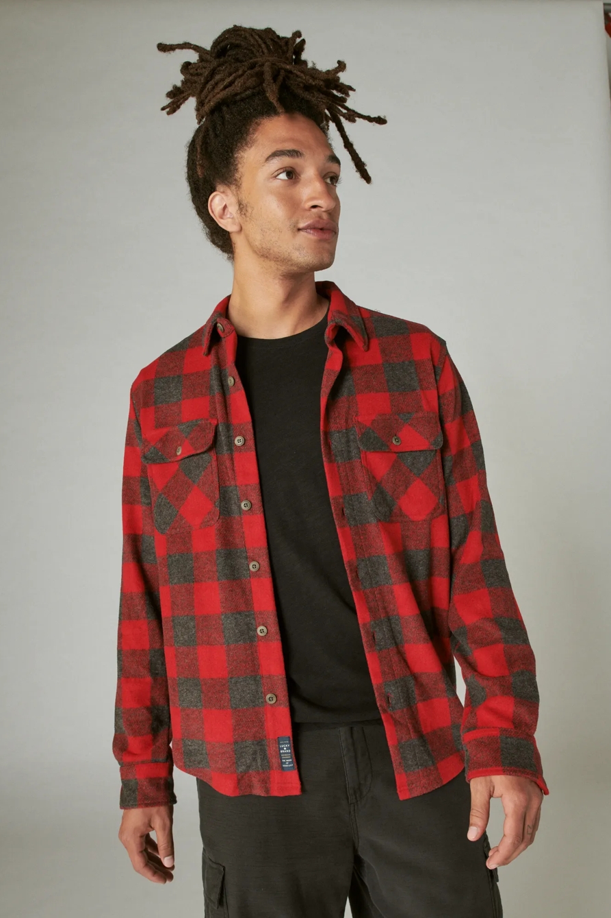 BUFFALO PLAID KNIT SHIRTING, image 2
