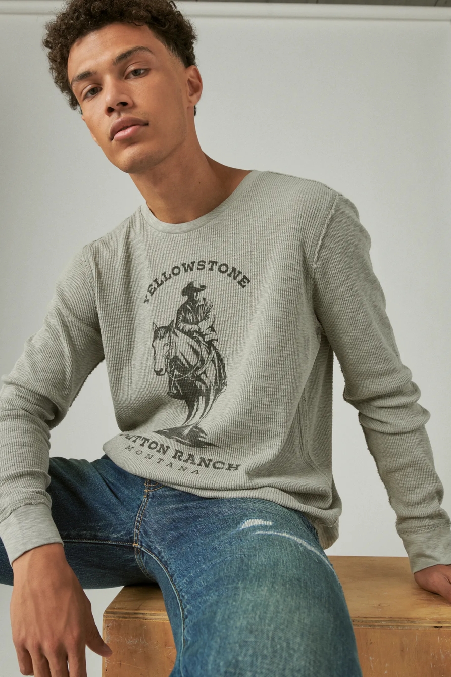 YELLOWSTONE DUTTON RANCH CREW NECK THERMAL, image 1