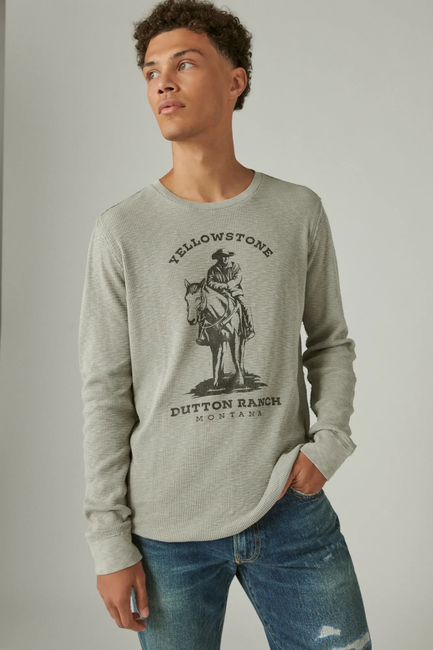 YELLOWSTONE DUTTON RANCH CREW NECK THERMAL, image 2