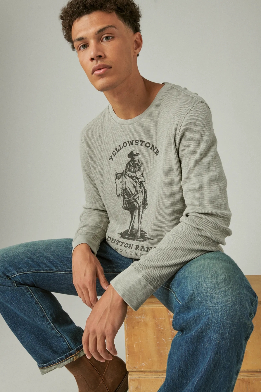 YELLOWSTONE DUTTON RANCH CREW NECK THERMAL, image 4
