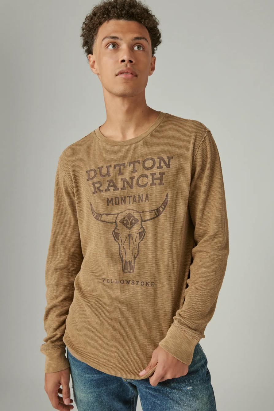 YELLOWSTONE LOGO CREW NECK THERMAL, image 3