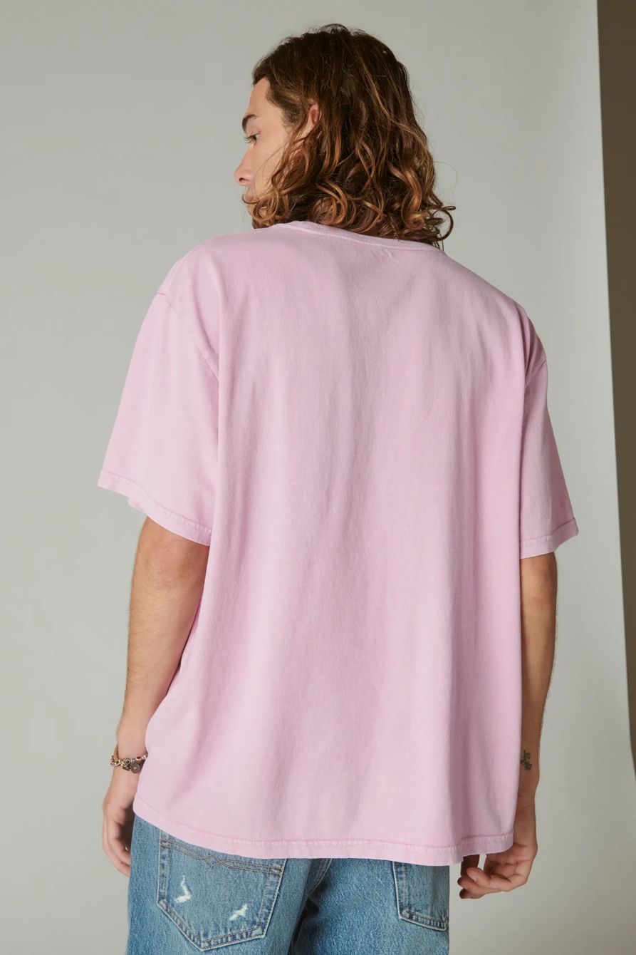 WASHED COTTON SHORT SLEEVE POCKET CREW NECK TEE, image 3