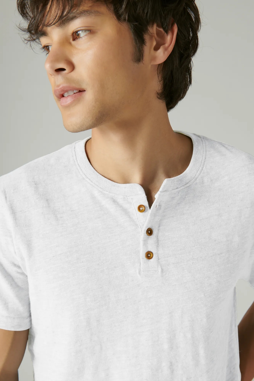 LINEN SHORT SLEEVE HENLEY, image 4