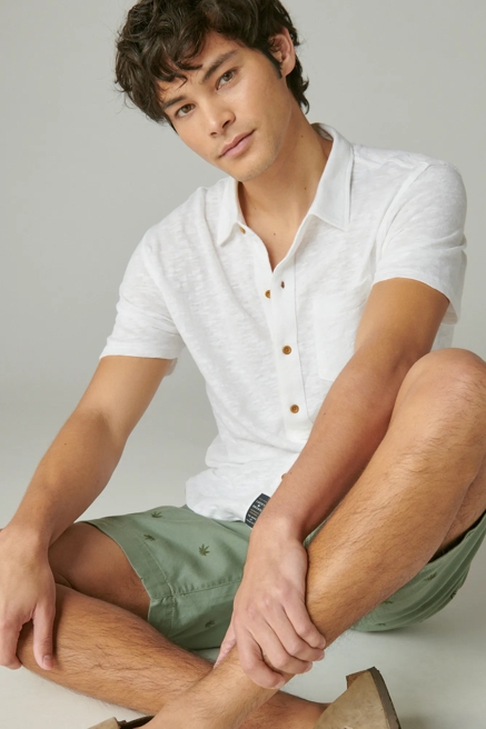 LINEN SHORT SLEEVE BUTTON UP SHIRT, image 1