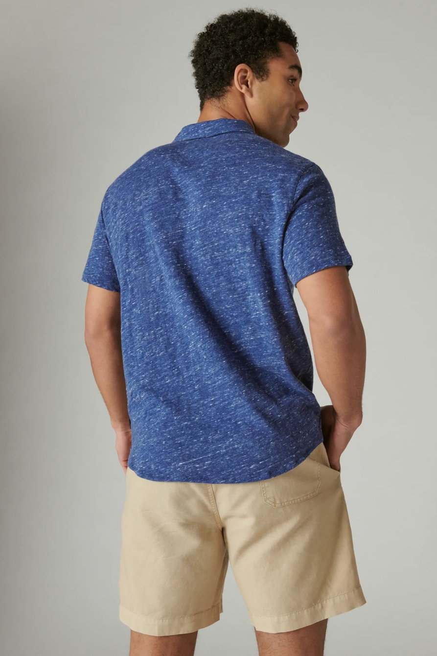 LINEN SHORT SLEEVE BUTTON UP SHIRT, image 3