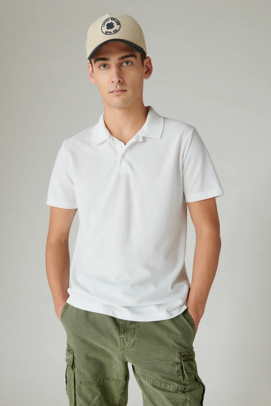 VENICE BURNOUT PIQUE SHORT SLEEVE POLO, image 2