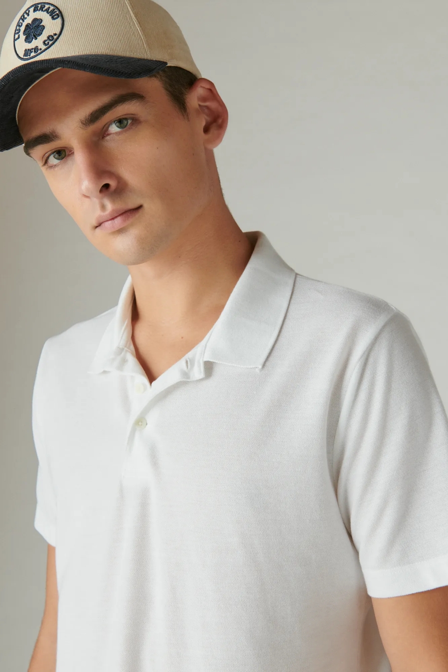 VENICE BURNOUT PIQUE SHORT SLEEVE POLO, image 4