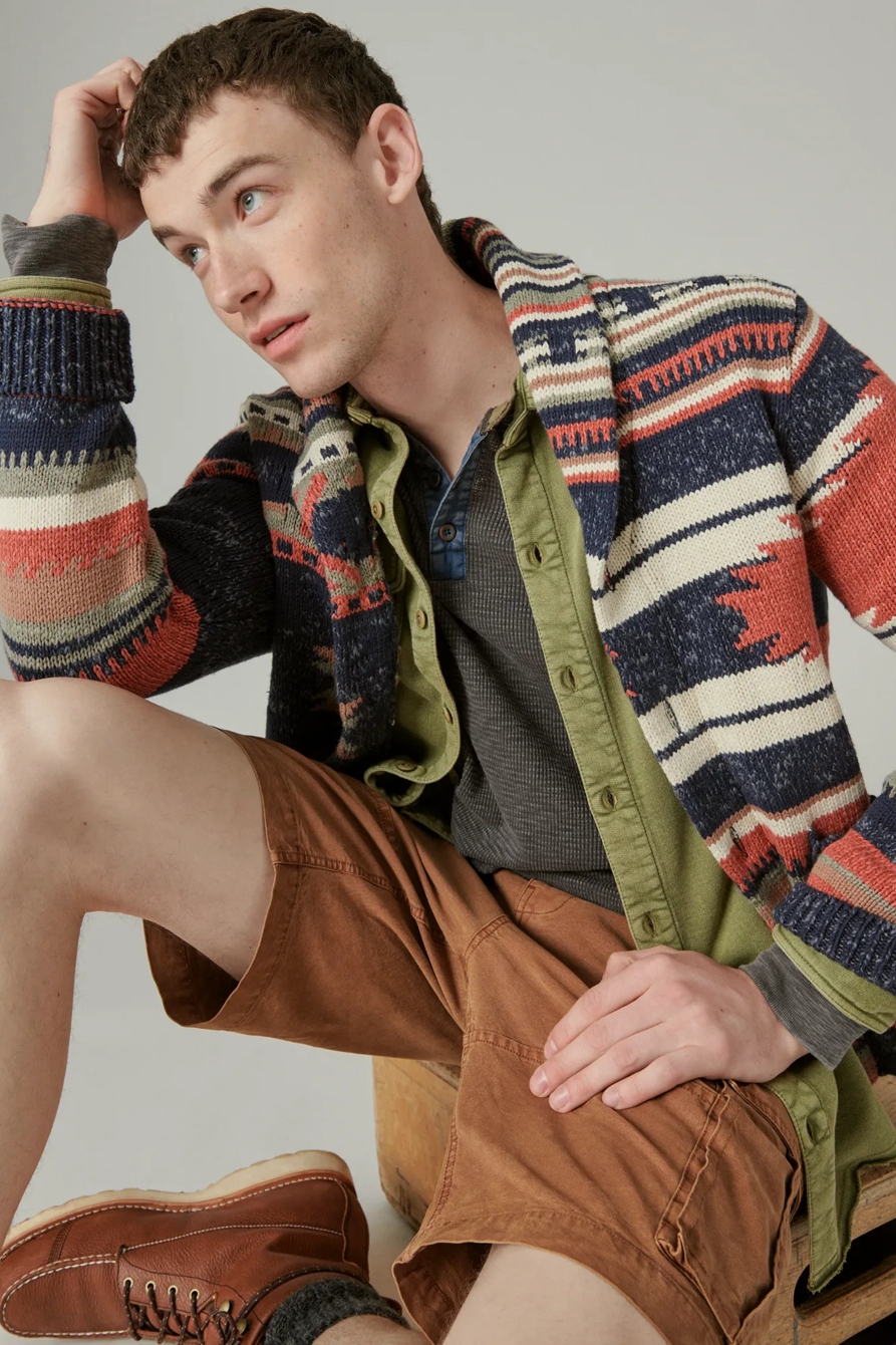 ACID WASH THERMAL HENLEY W/ CONTRAST PLACKET, image 5