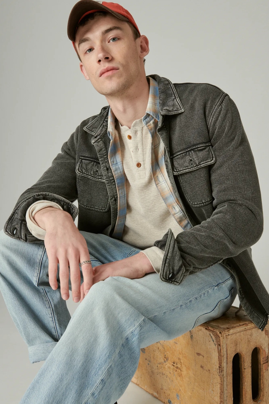 GARMENT DYE THERMAL HENLEY, image 2