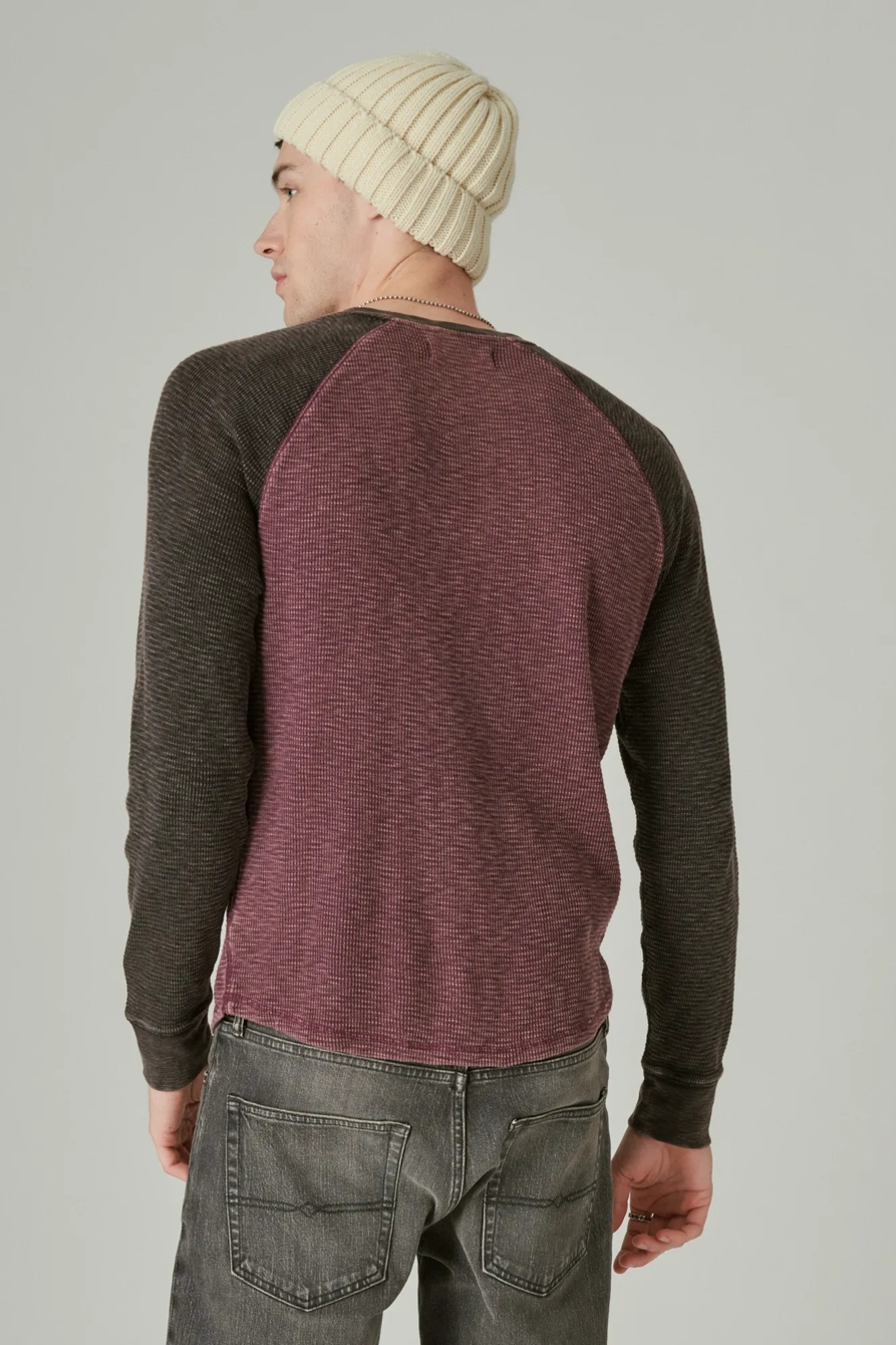 ACID WASH COLORBLOCK THERMAL CREW, image 4