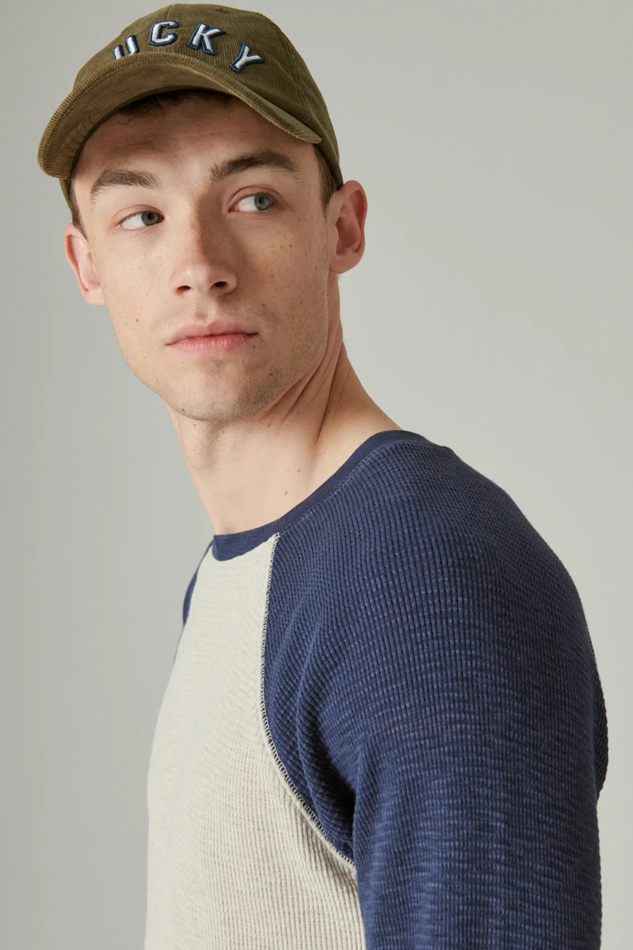 ACID WASH COLORBLOCK THERMAL CREW, image 2