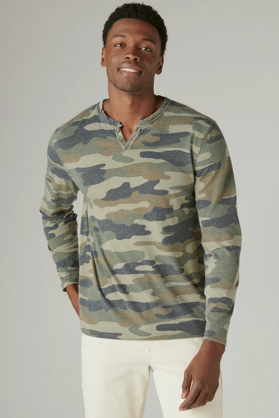 VENICE BURNOUT LONG SLEEVE NOTCH NECK, image 2