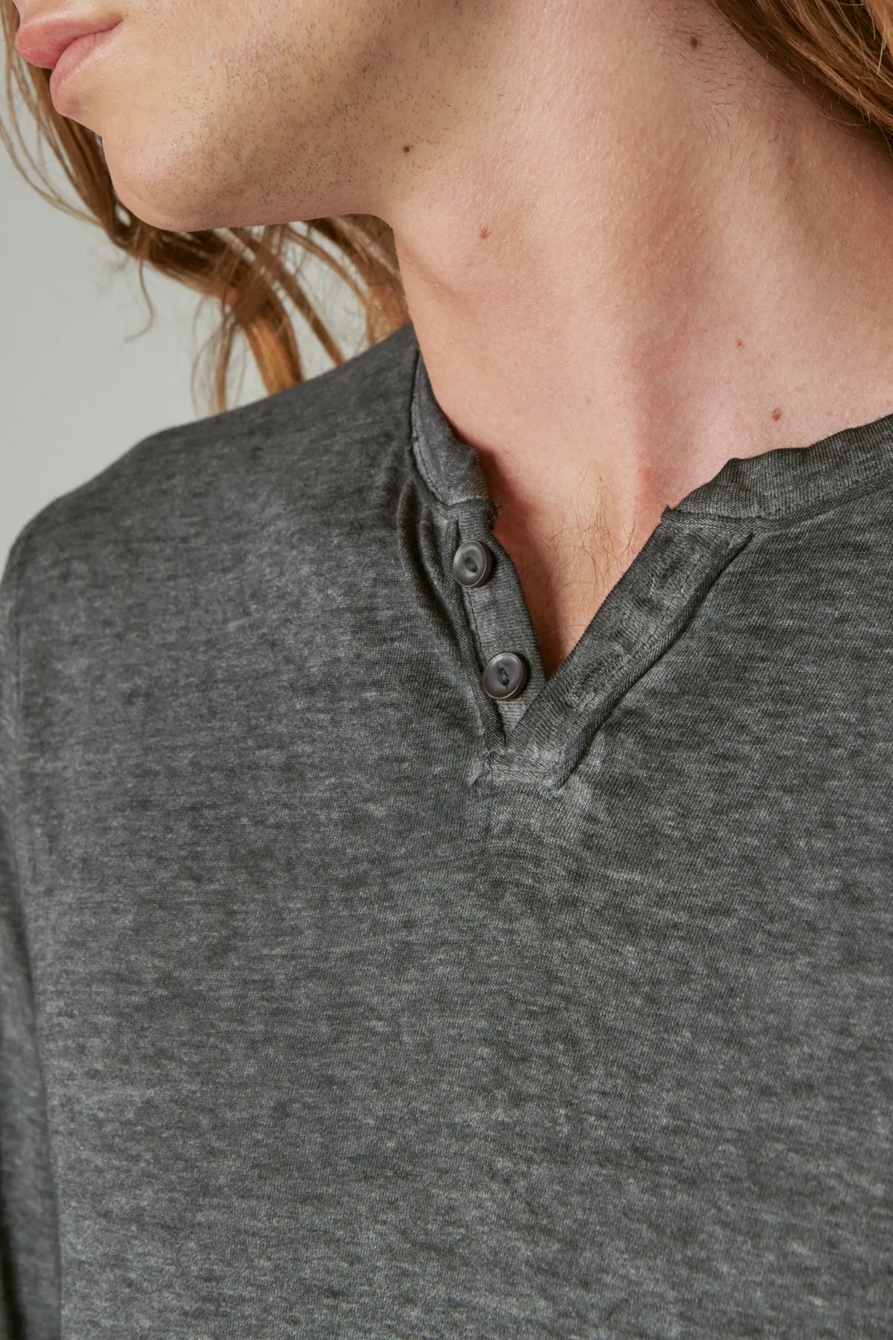 VENICE BURNOUT LONG SLEEVE NOTCH NECK, image 2