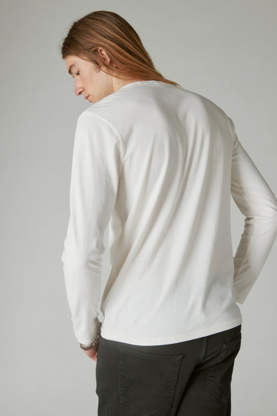 VENICE BURNOUT LONG SLEEVE NOTCH NECK, image 3