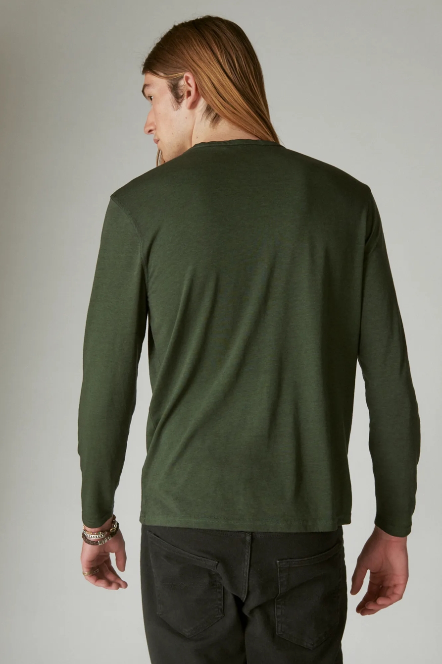 VENICE BURNOUT LONG SLEEVE NOTCH NECK, image 3