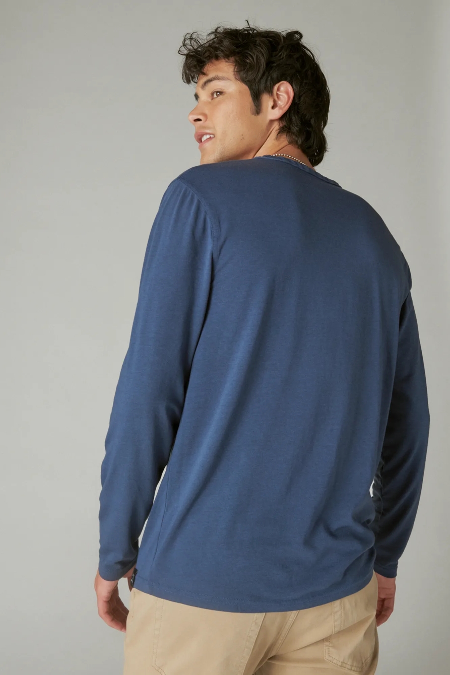 VENICE BURNOUT LONG SLEEVE NOTCH NECK, image 4