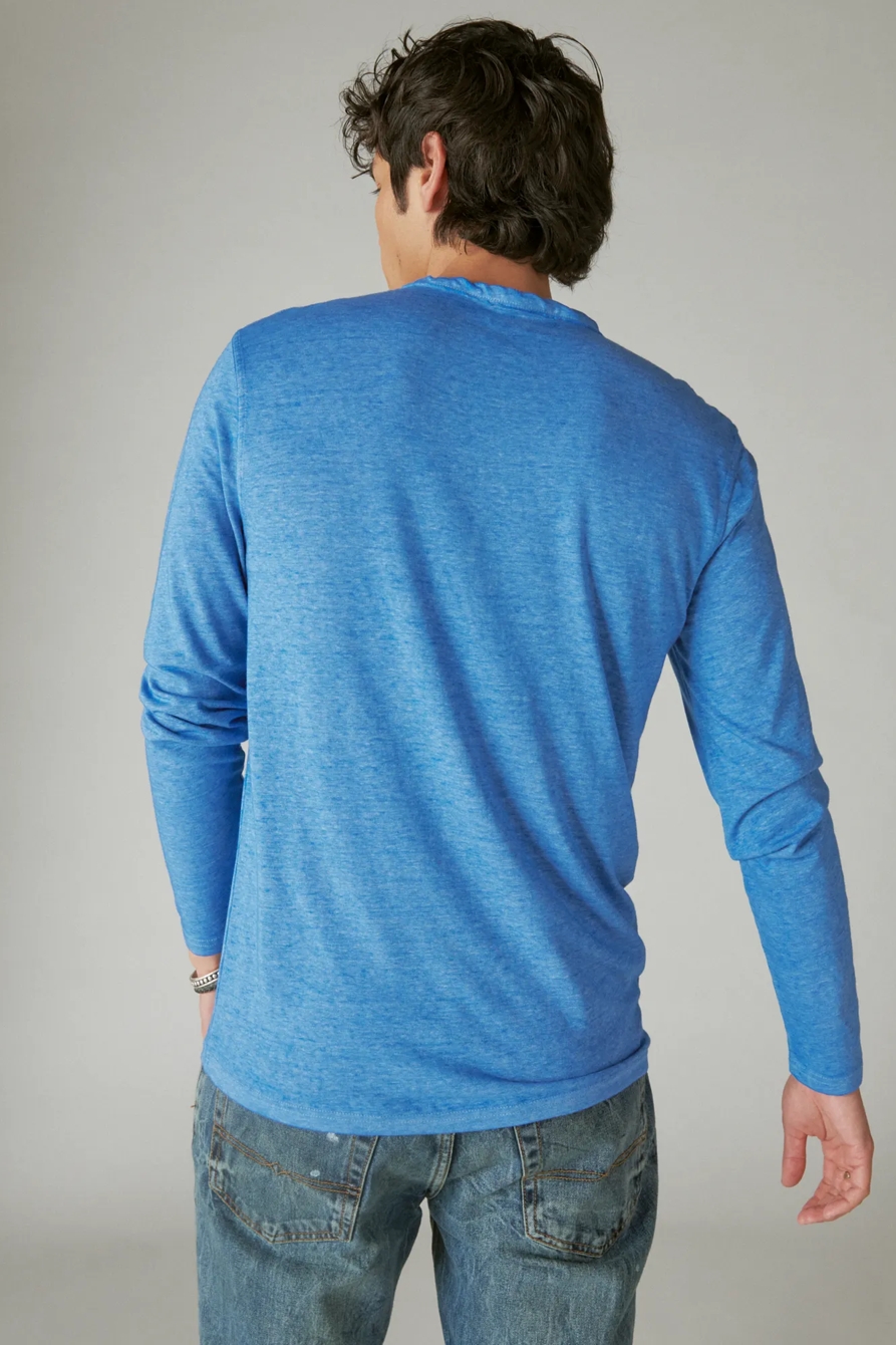 VENICE BURNOUT LONG SLEEVE NOTCH NECK, image 3