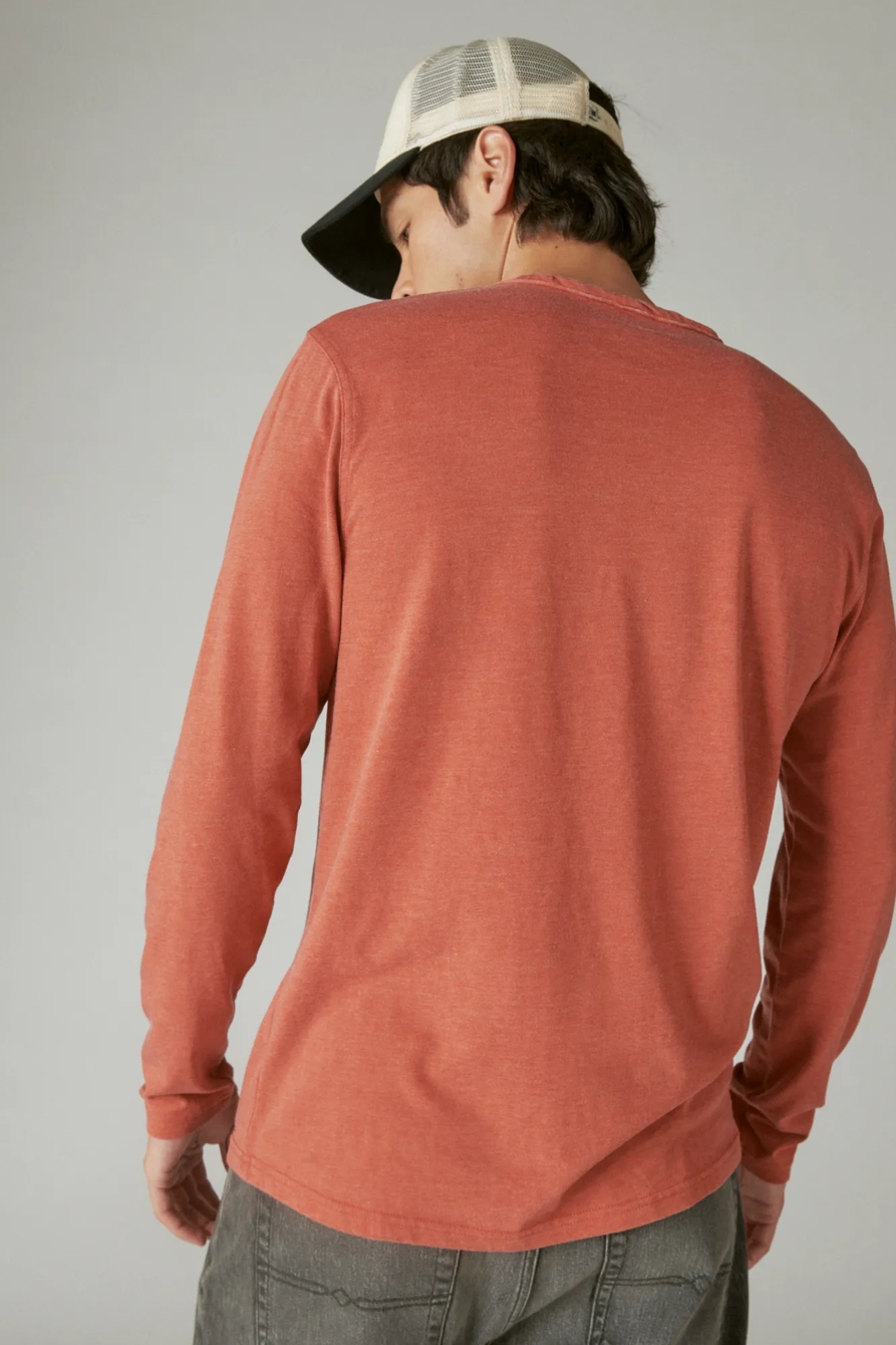 VENICE BURNOUT LONG SLEEVE NOTCH NECK, image 3