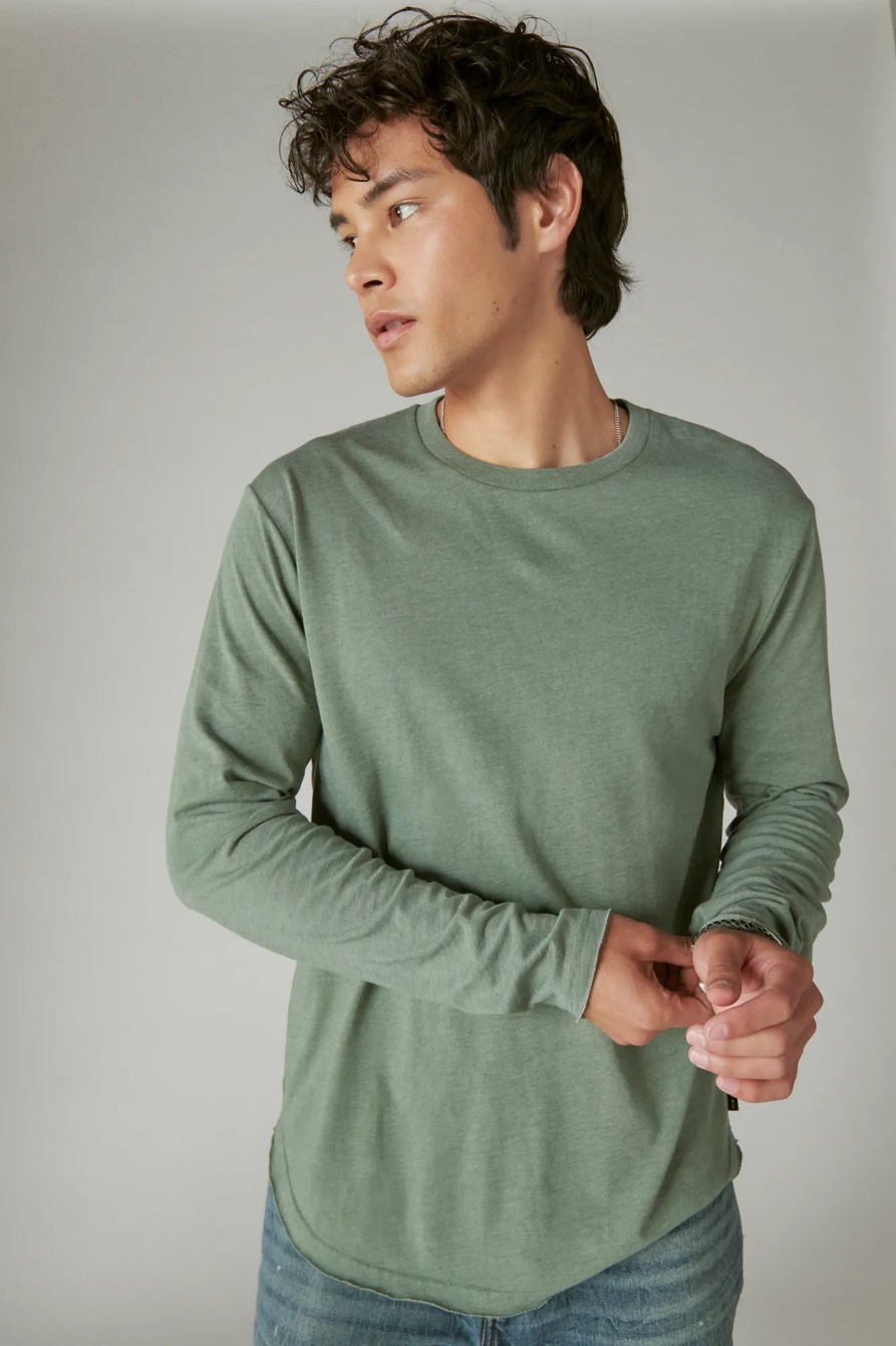 VENICE BURNOUT LONG SLEEVE CREW NECK, image 2