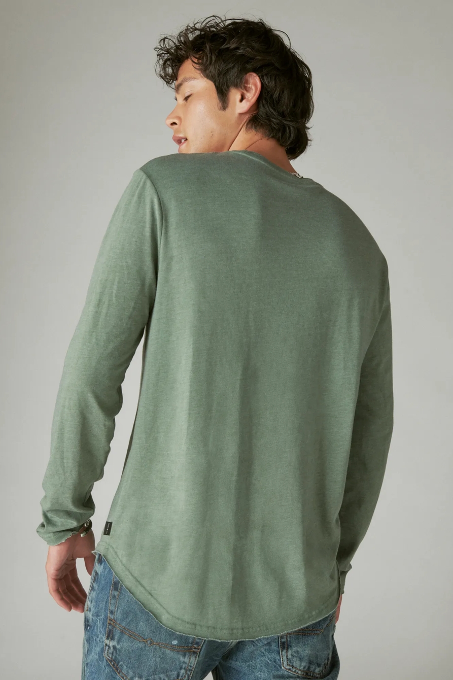 VENICE BURNOUT LONG SLEEVE CREW NECK, image 3