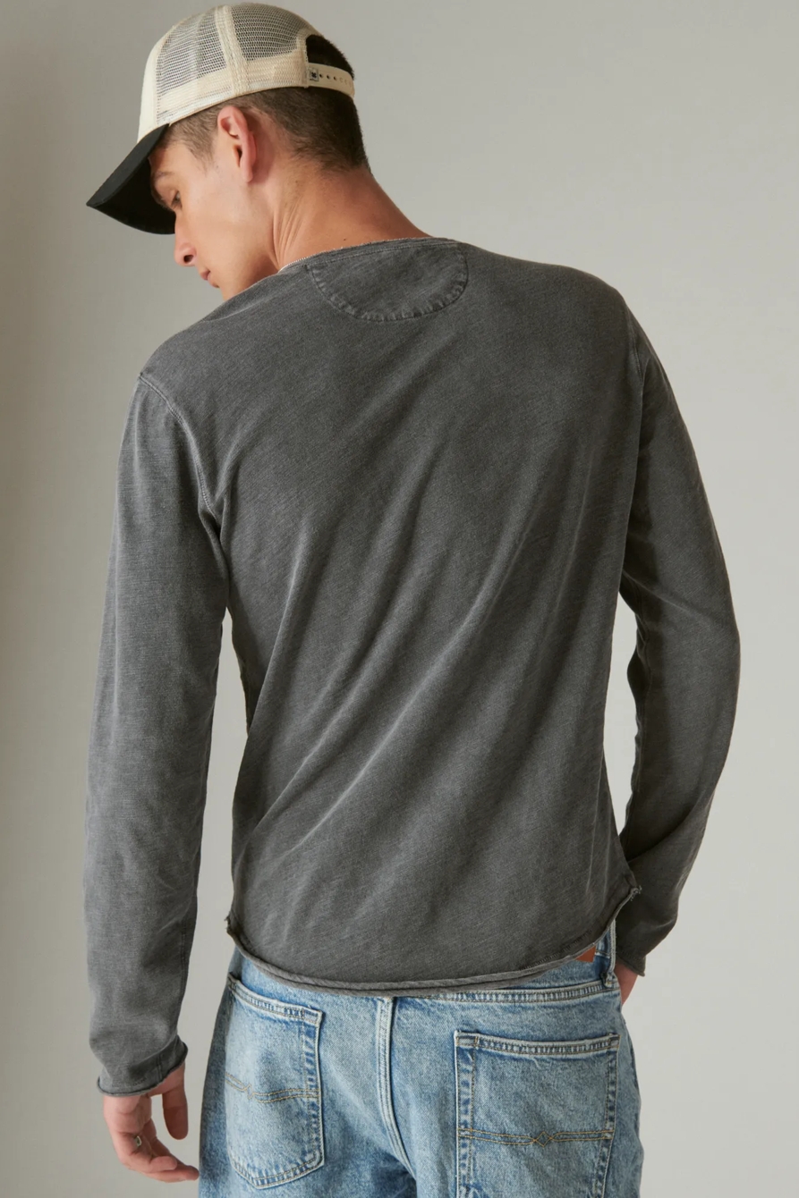 WEEKEND SLUB JERSEY LONG SLEEVE HENLEY, image 3