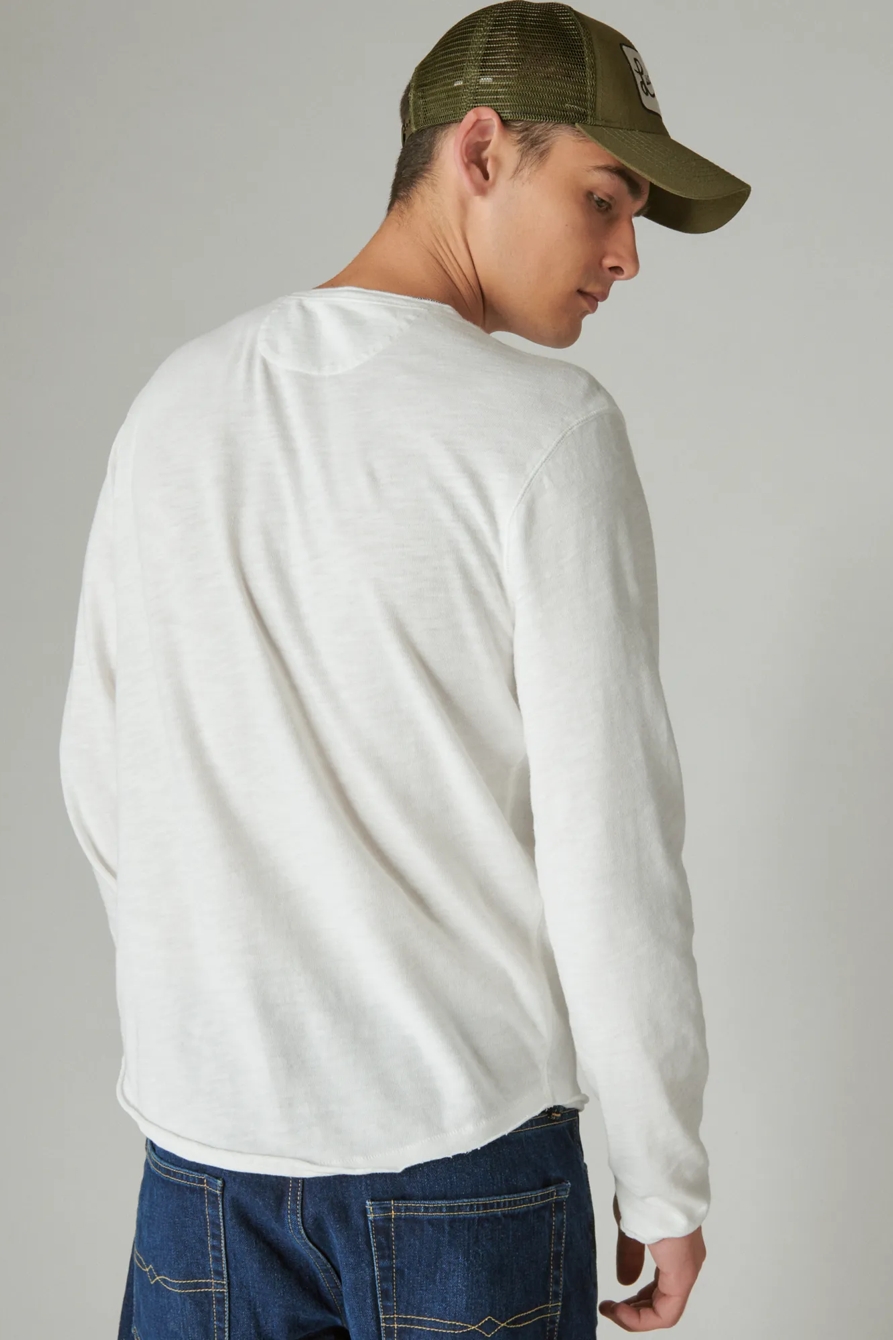 WEEKEND SLUB JERSEY LONG SLEEVE HENLEY, image 4