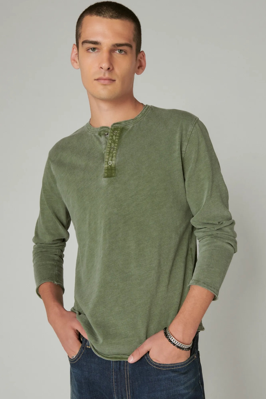 WEEKEND SLUB JERSEY LONG SLEEVE HENLEY, image 2
