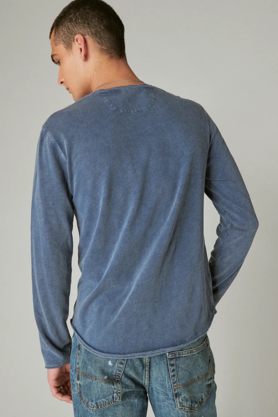 WEEKEND SLUB JERSEY LONG SLEEVE HENLEY, image 3