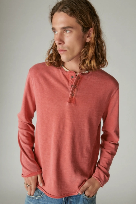 WEEKEND SLUB JERSEY LONG SLEEVE HENLEY, image 2