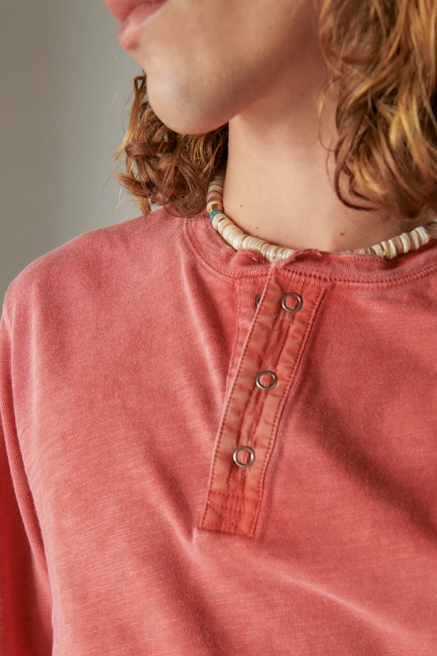 WEEKEND SLUB JERSEY LONG SLEEVE HENLEY, image 3