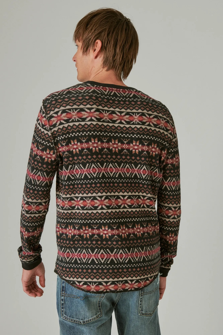 GARMENT DYE PRINT THERMAL CREW, image 3