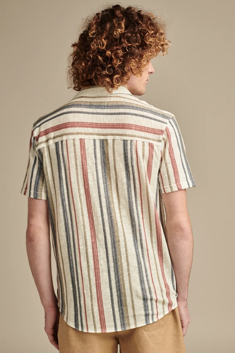 LINEN SHORT SLEEVE BUTTON DOWN SHIRT, image 4