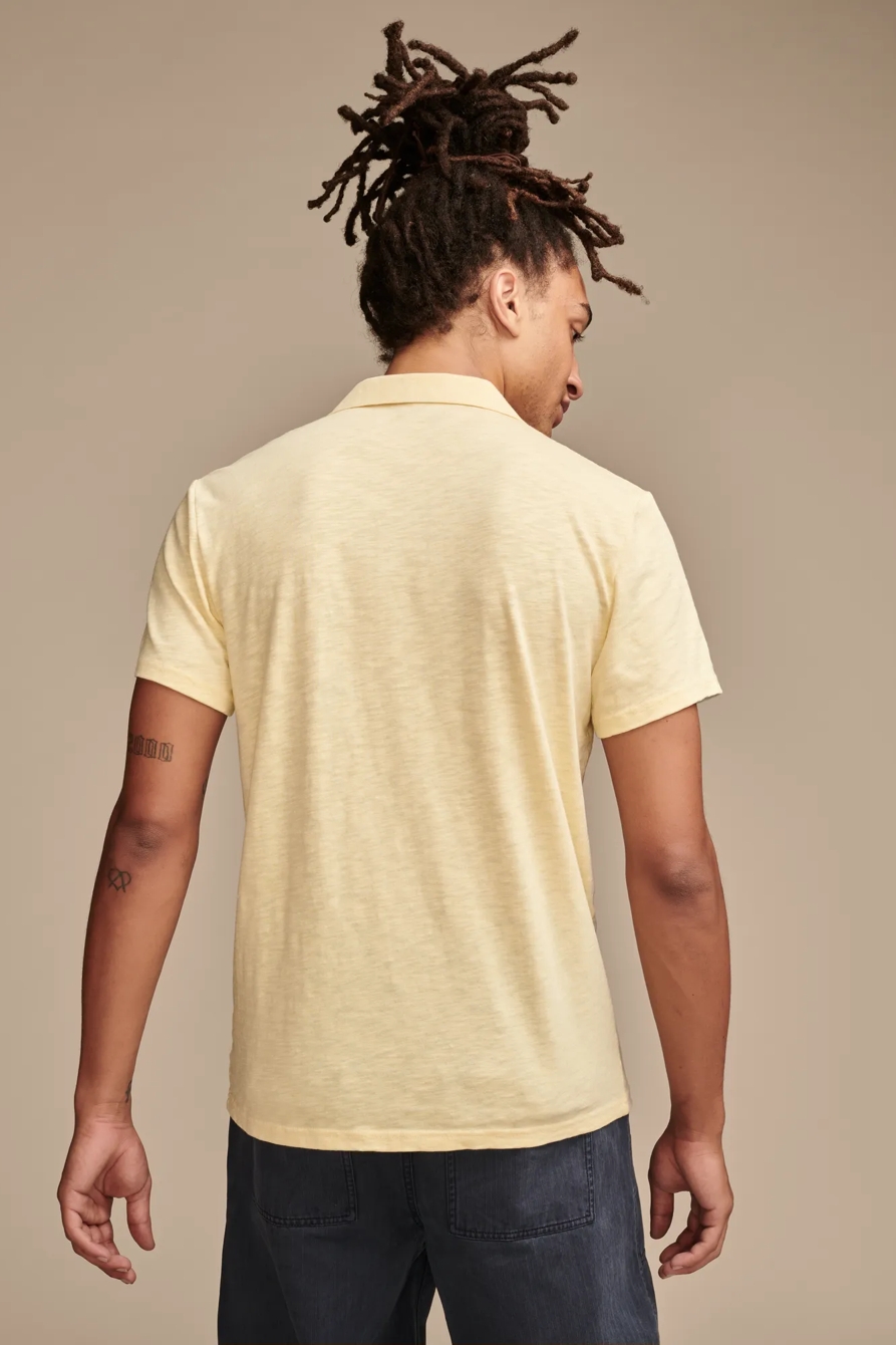 BURNOUT SLUB JERSEY JOHNY COLLAR POLO, image 3