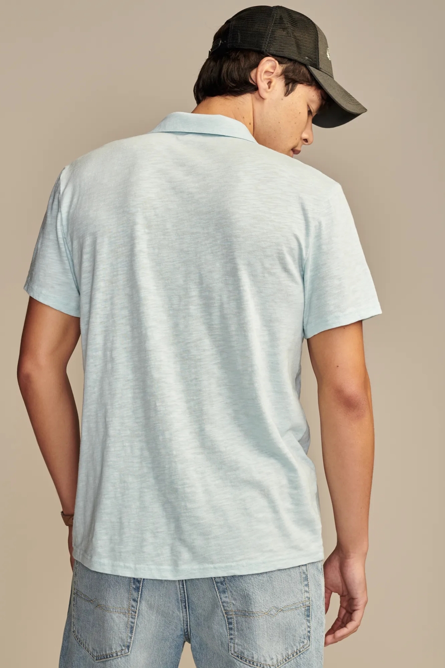 BURNOUT SLUB JERSEY JOHNY COLLAR POLO, image 4