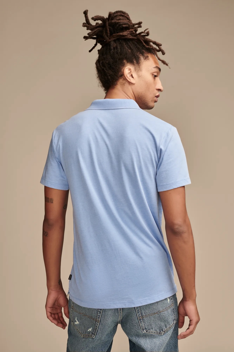 VENICE BURNOUT FLAT KNIT POLO, image 4