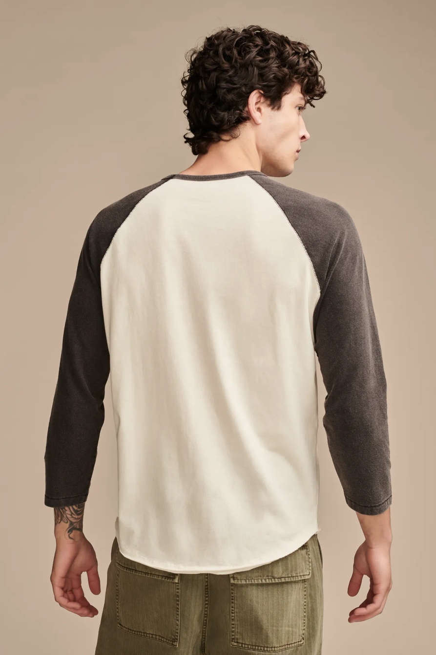 WASHED COTTON 3/4 SLEEVE RAGLAN, image 4