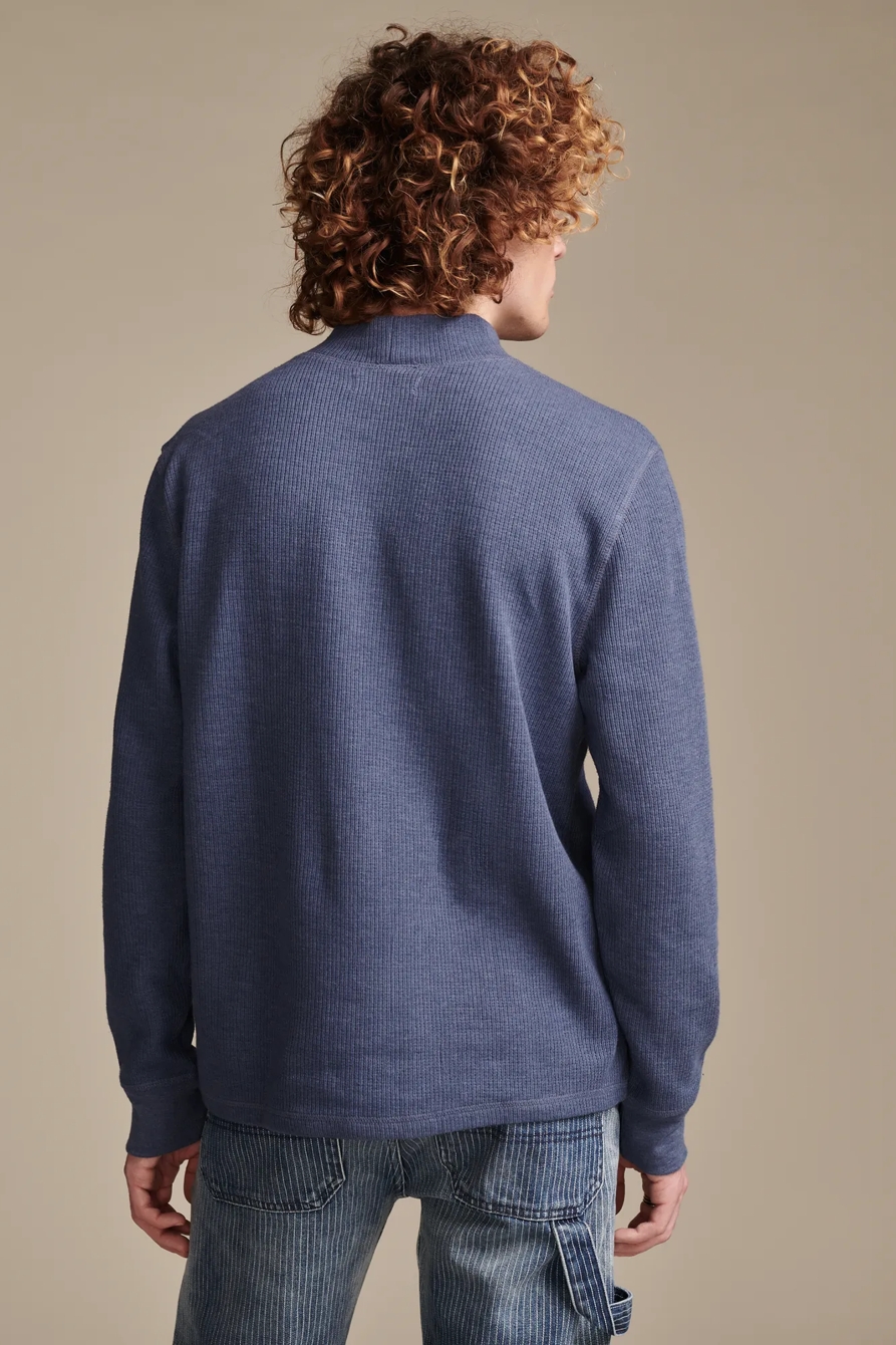 FRENCH RIB LONG SLEEVE MOCK NECK, image 3