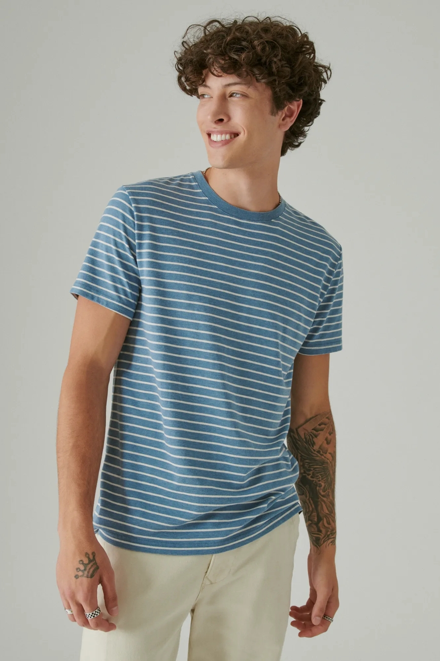 VENICE BURNOUT STRIPE CREW, image 3