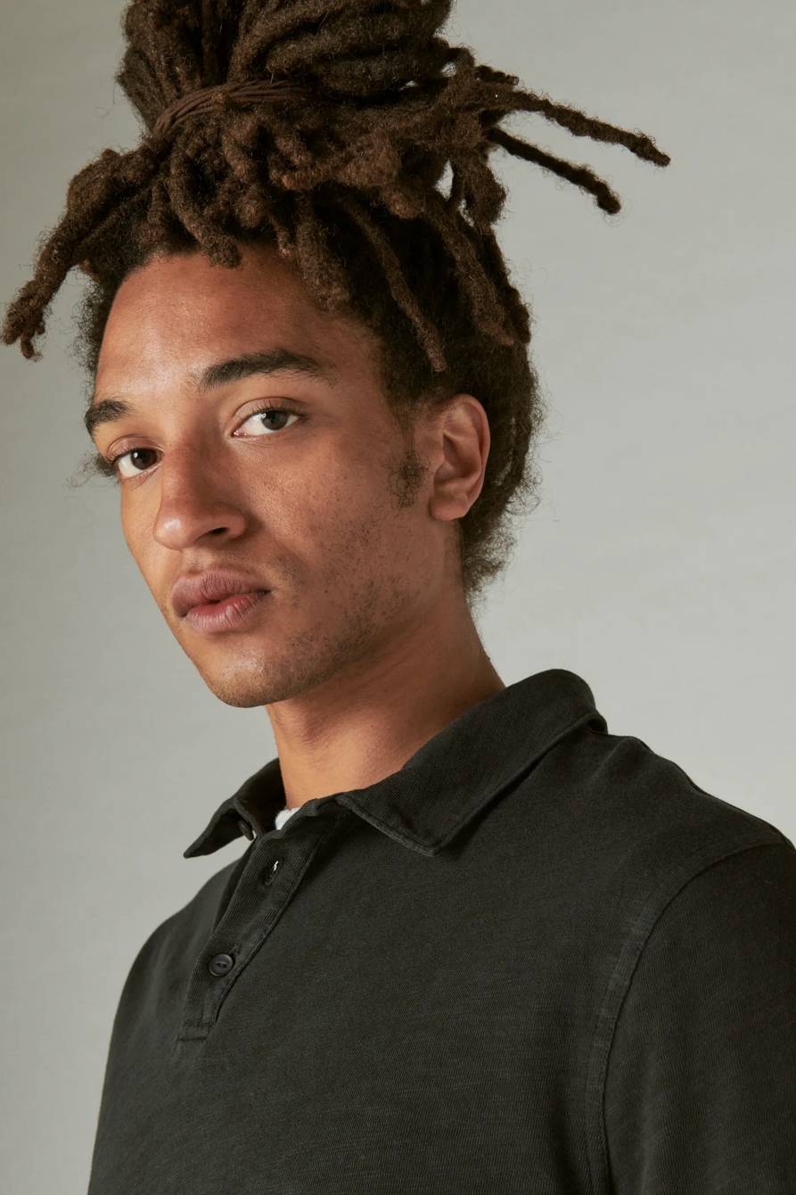 WEEKEND SLUB JERSEY LONG SLEEVE POLO, image 4