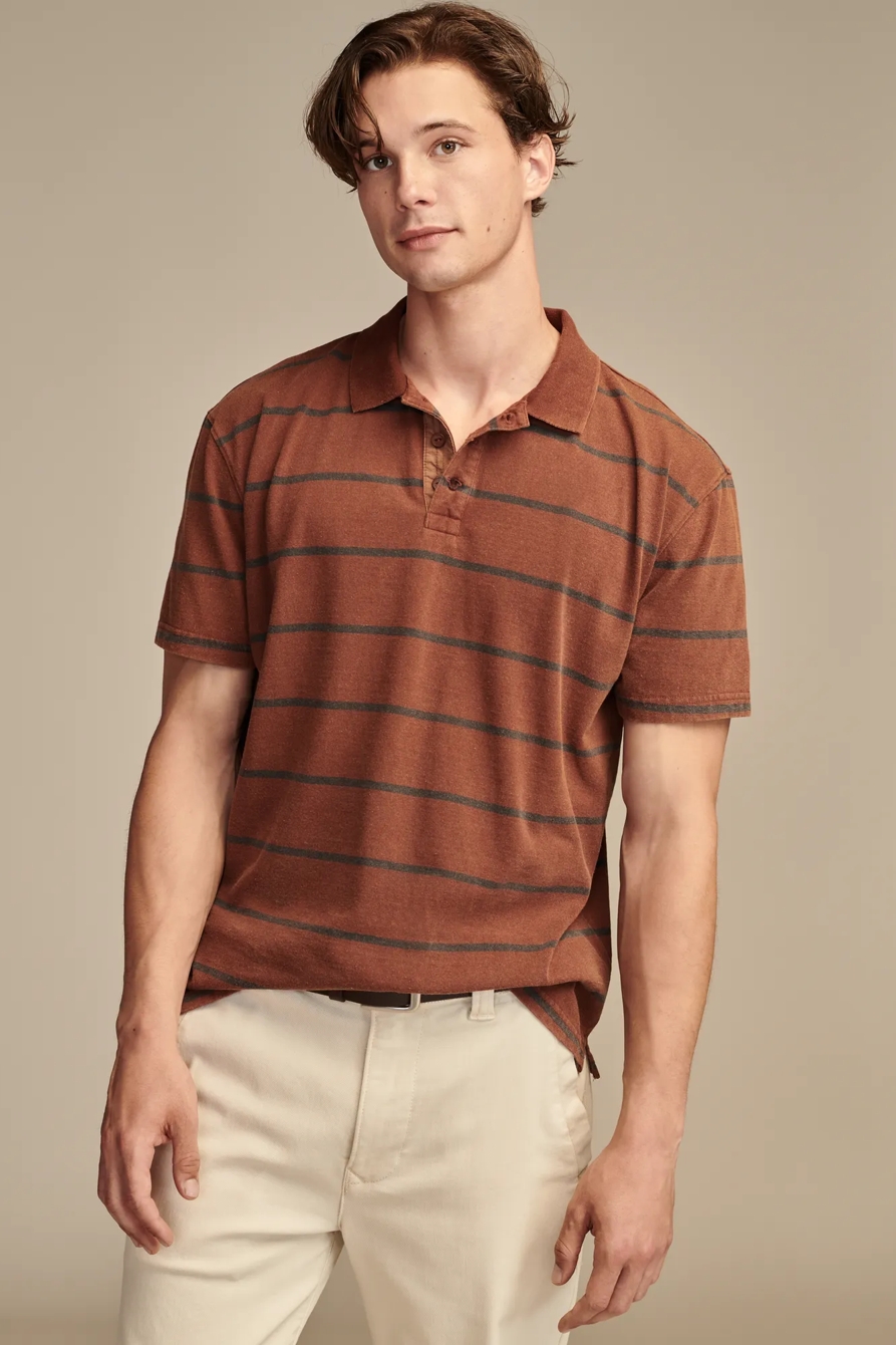 OVERSIZED ECO JERSEY SHORT SLEEVE POLO, image 1