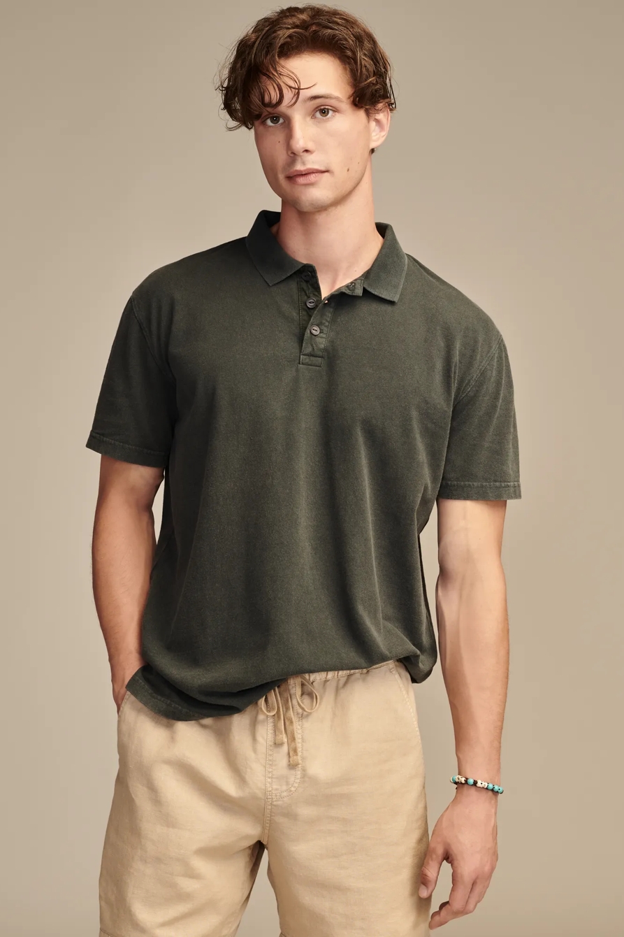 OVERSIZED ECO JERSEY SHORT SLEEVE POLO, image 1