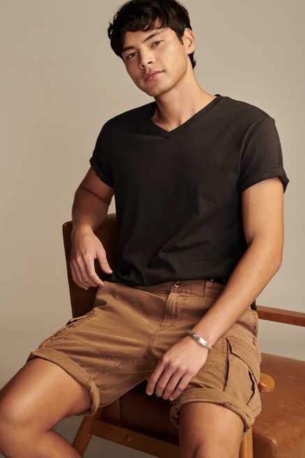 SUPIMA SHORT SLEEVE V NECK TEE, image 2