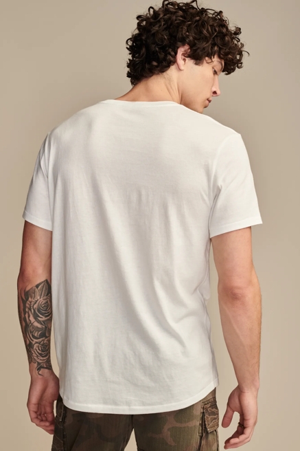 SUPIMA SHORT SLEEVE V NECK TEE, image 3
