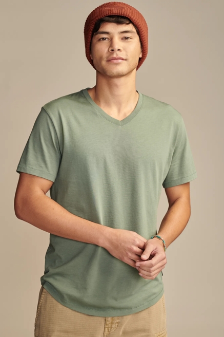 SUPIMA SHORT SLEEVE V NECK TEE, image 1