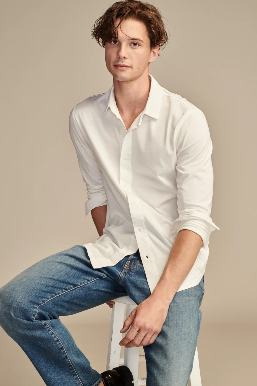 SUPIMA LONG SLEEVE KNIT SHIRT, image 2