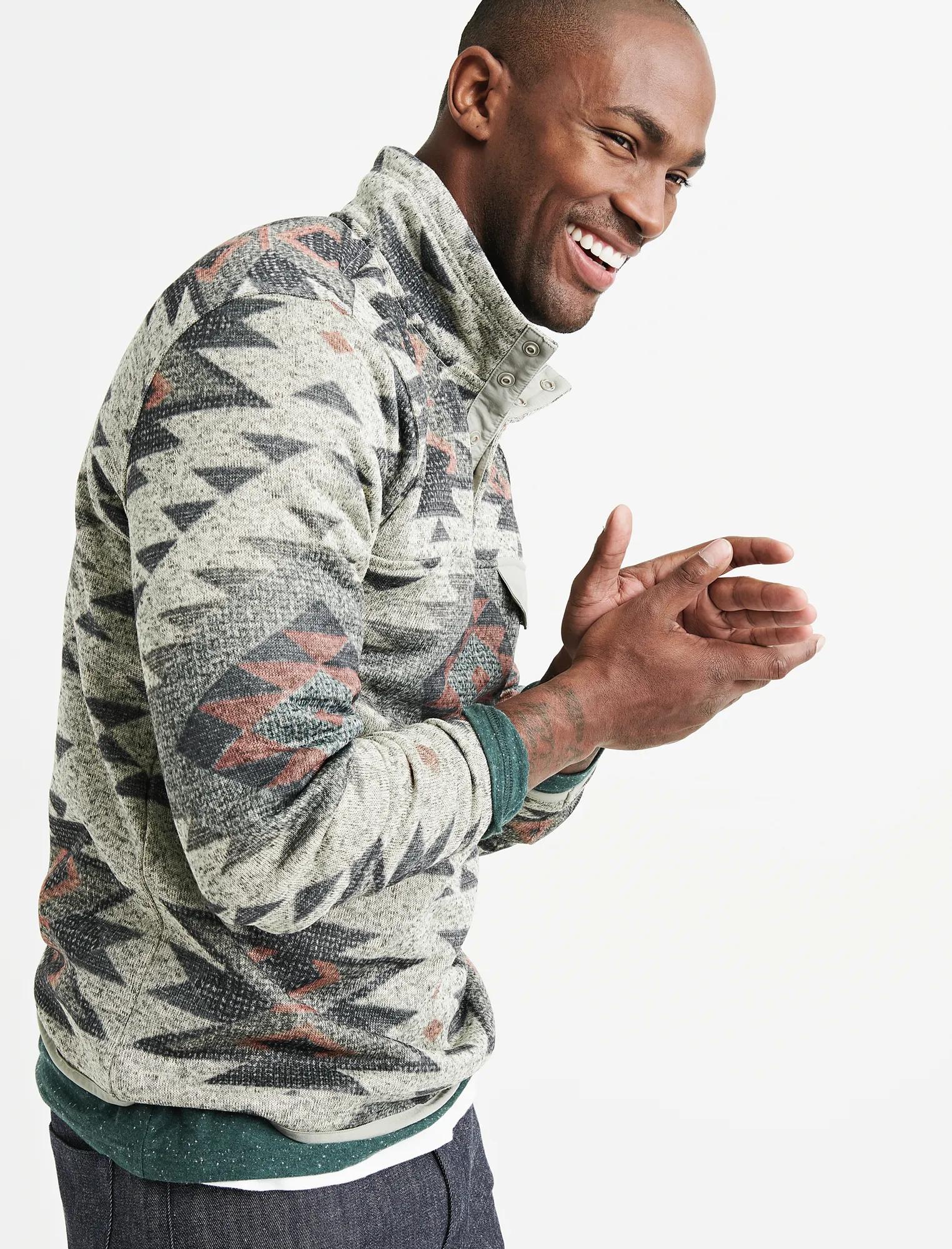 SHEARLESS AZTEC FLEECE, image 2