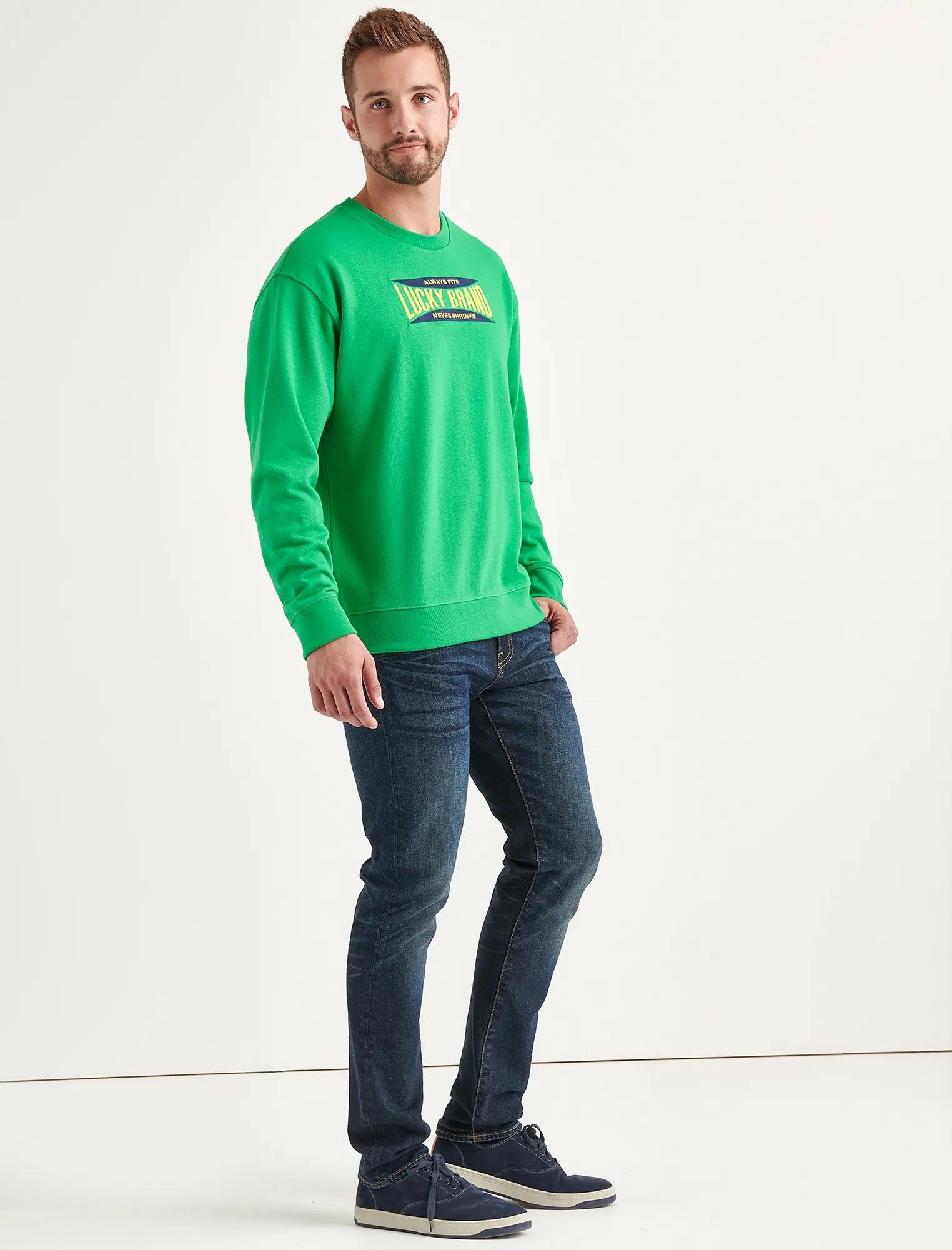 Totally Lucky Stretch Logo Crew Sweatshirt, image 2