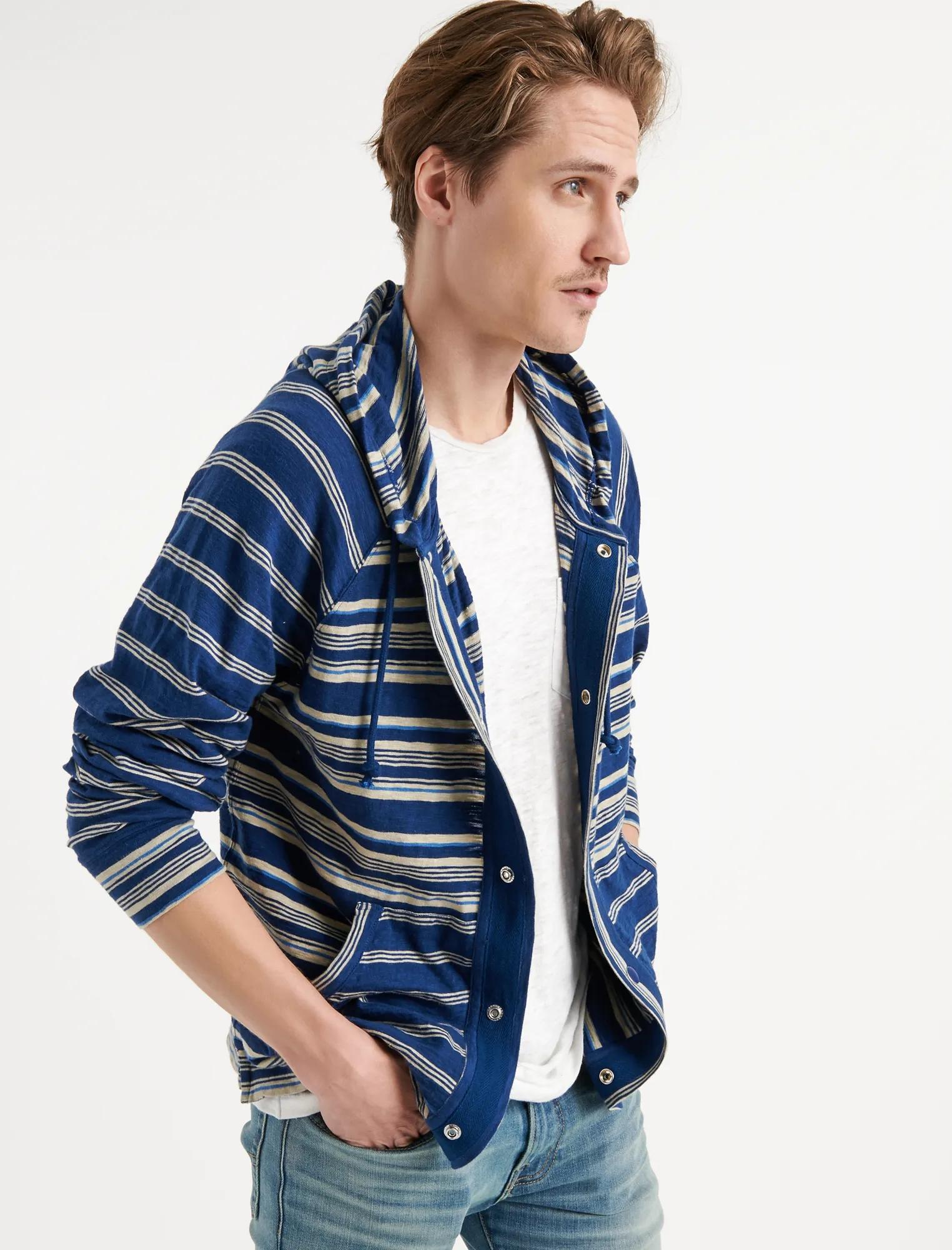MIXED STRIPED HOODIE, image 2