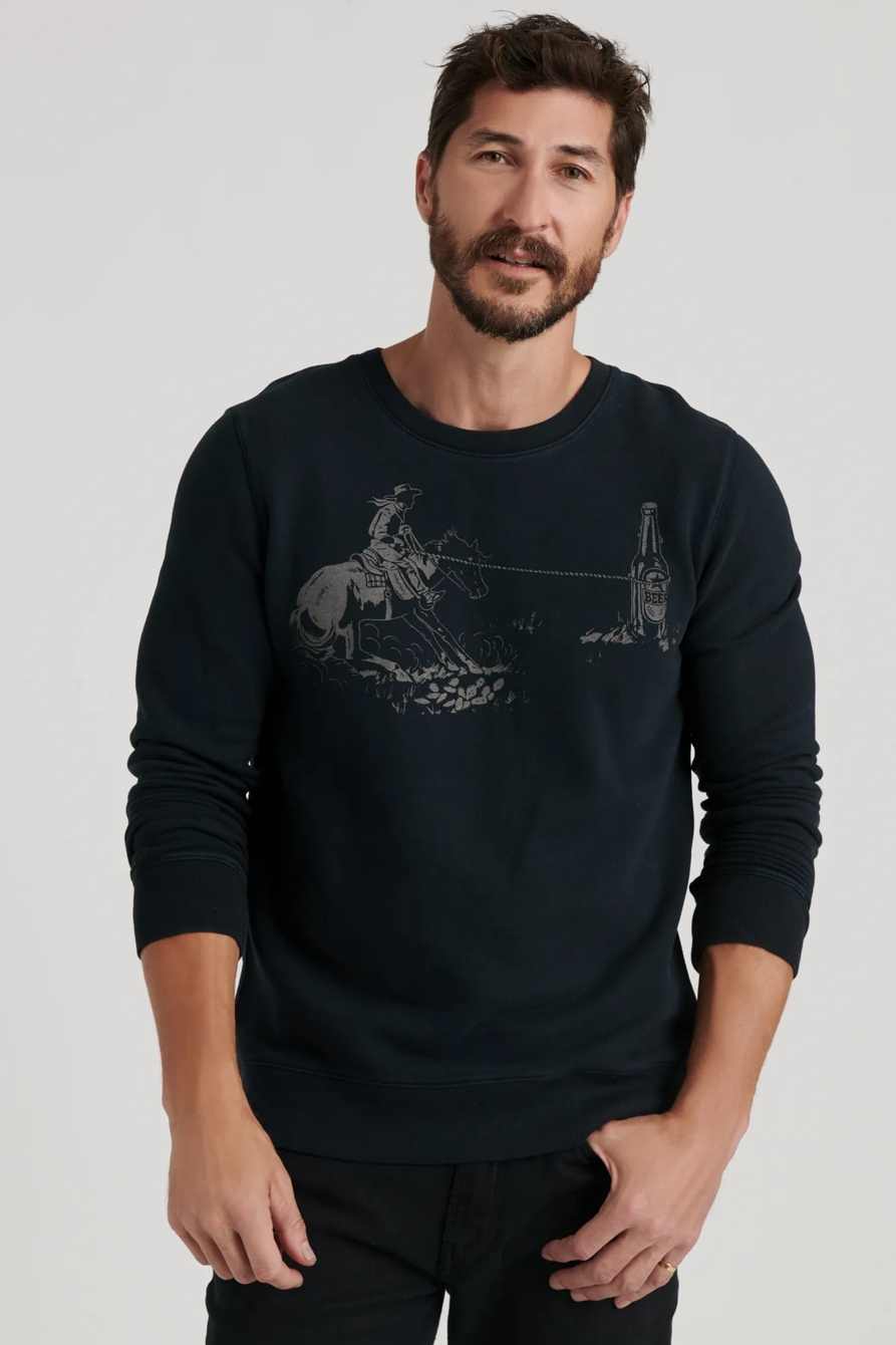 LASSO SUEDED CREW SWEATSHIRT, image 7
