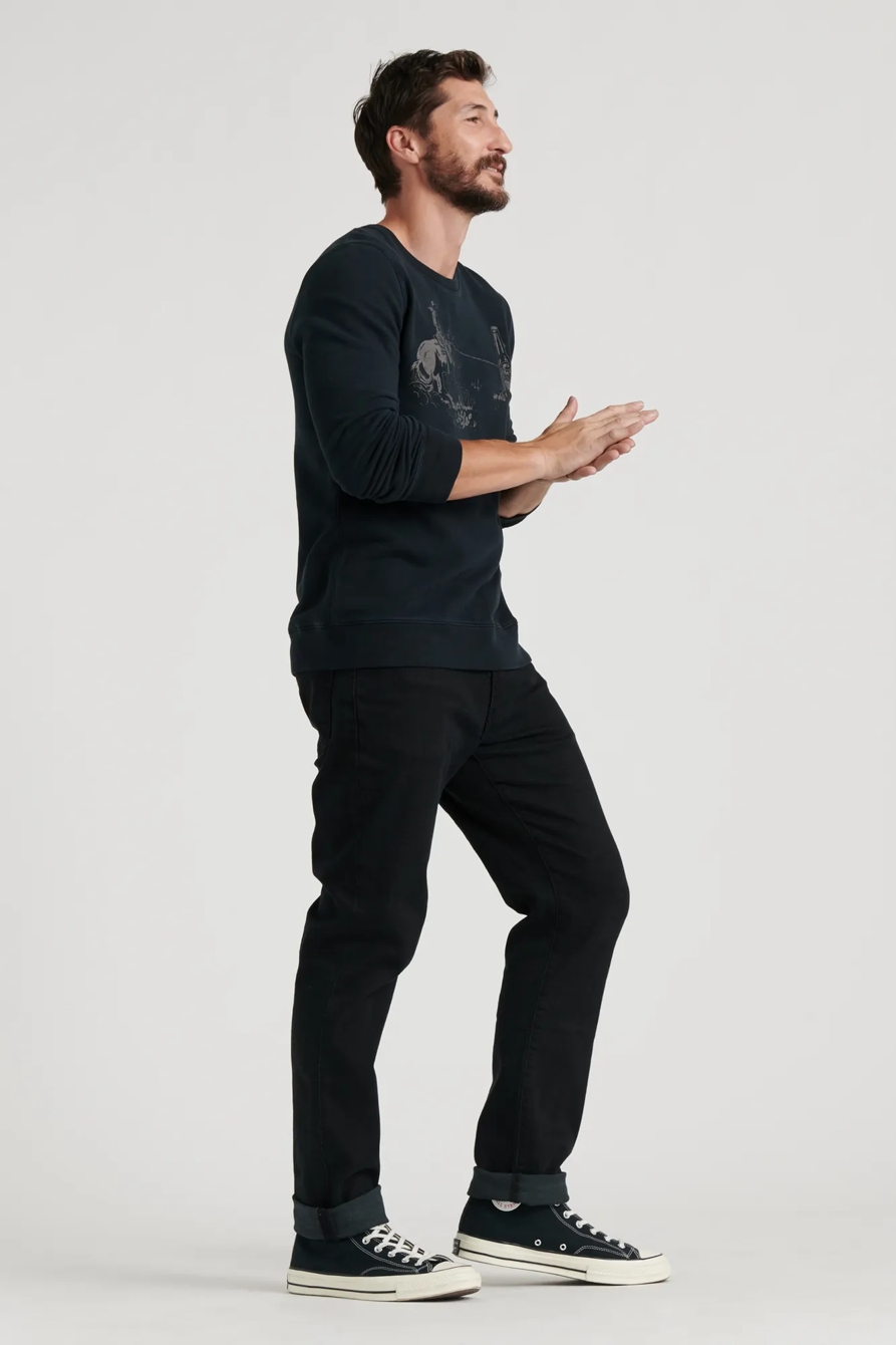 LASSO SUEDED CREW SWEATSHIRT, image 3